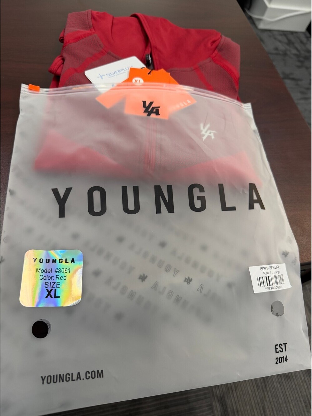 YoungLa- Mens X-Large Red- 8061 - Apex Compression Zip-Ups- Sold Out!